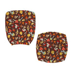 Cartoon Mushroom Pattern Print Office Chair Cover