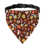 Cartoon Mushroom Pattern Print Over The Collar Dog Bandana