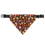 Cartoon Mushroom Pattern Print Over The Collar Dog Bandana