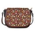 Cartoon Mushroom Pattern Print Saddle Bag