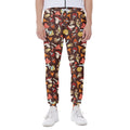 Cartoon Mushroom Pattern Print Joggers