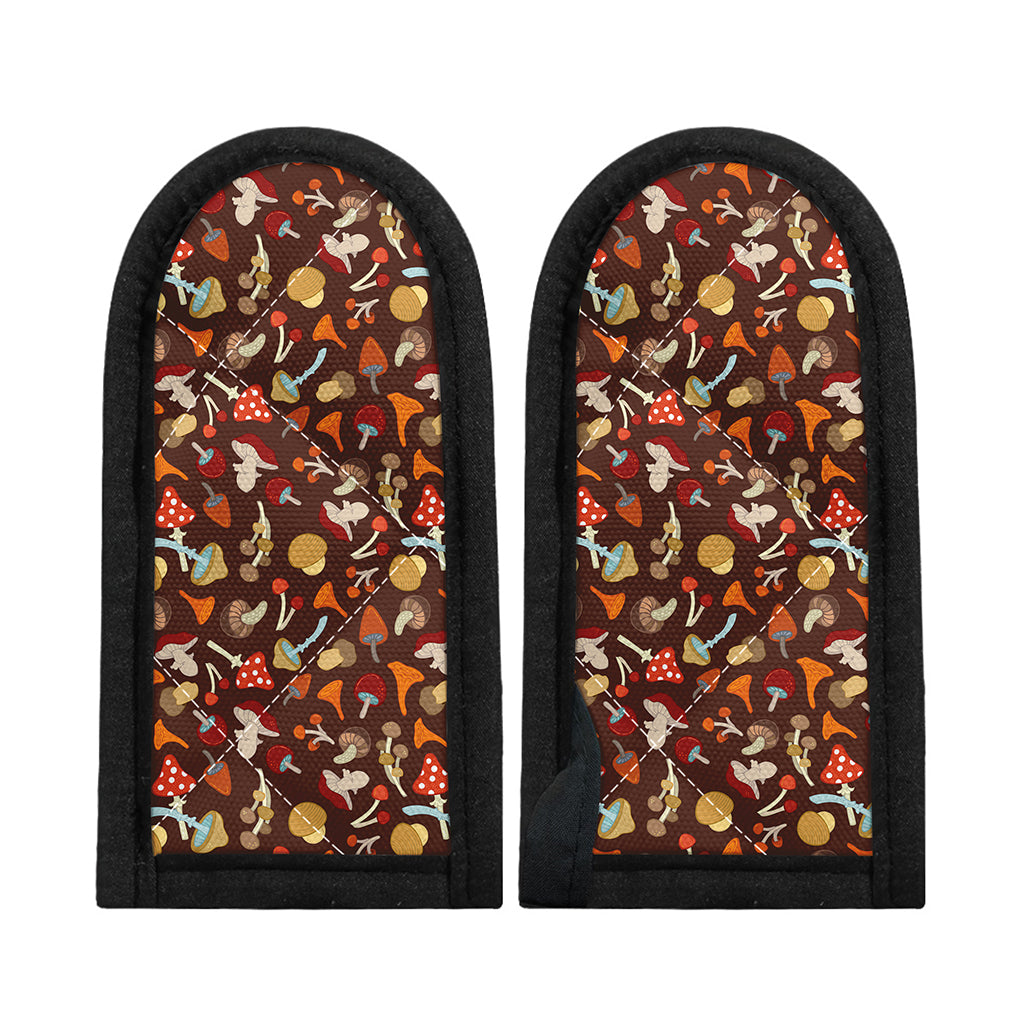 Cartoon Mushroom Pattern Print Skillet Handle Cover