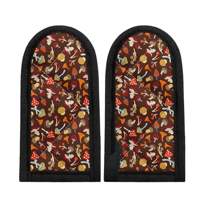 Cartoon Mushroom Pattern Print Skillet Handle Cover