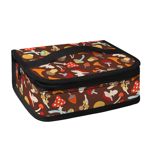 Cartoon Mushroom Pattern Print Small Lunch Bag