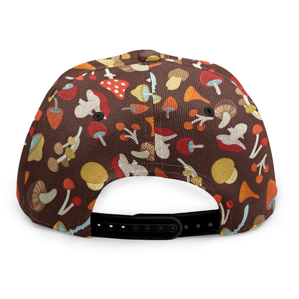 Cartoon Mushroom Pattern Print Snapback Cap