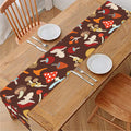 Cartoon Mushroom Pattern Print Table Runner