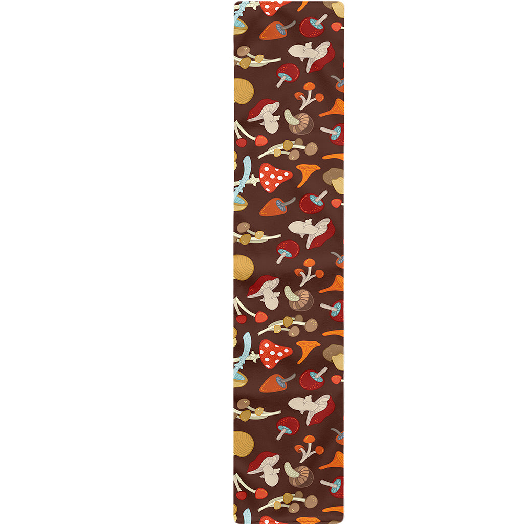Cartoon Mushroom Pattern Print Table Runner