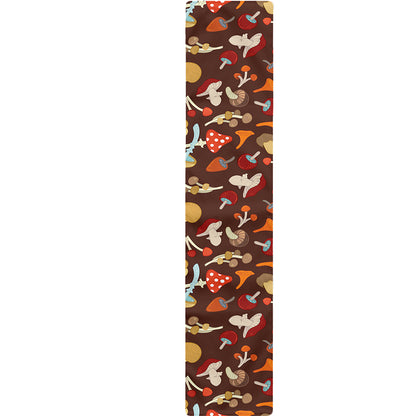 Cartoon Mushroom Pattern Print Table Runner