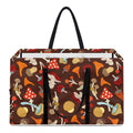 Cartoon Mushroom Pattern Print Utility Tote Bag