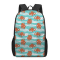 Cartoon Octopus Pattern Print 17 Inch Backpack
