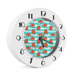 Cartoon Octopus Pattern Print Alarm Clock