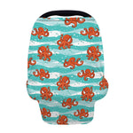 Cartoon Octopus Pattern Print Baby Seat Cover