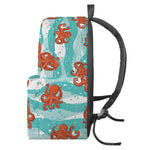 Cartoon Octopus Pattern Print Backpack
