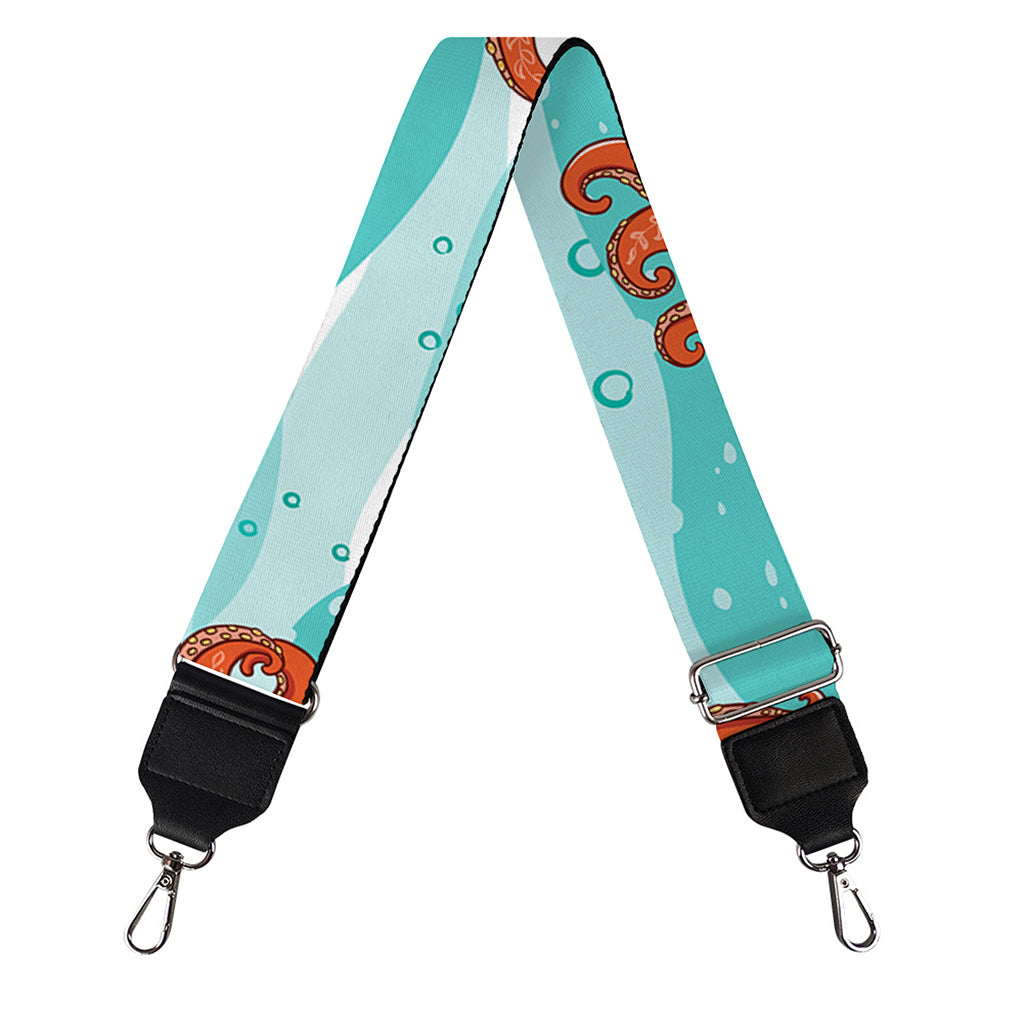Cartoon Octopus Pattern Print Bag Strap