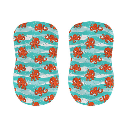 Cartoon Octopus Pattern Print Bar Stool Covers