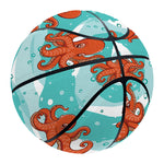 Cartoon Octopus Pattern Print Basketball