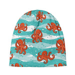 Cartoon Octopus Pattern Print Beanie