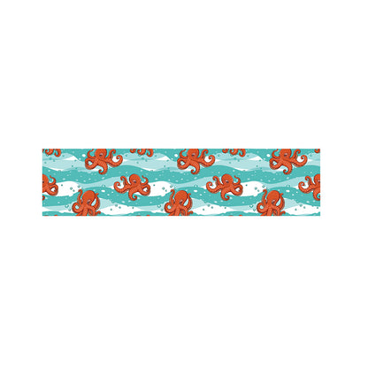 Cartoon Octopus Pattern Print Bed Runner
