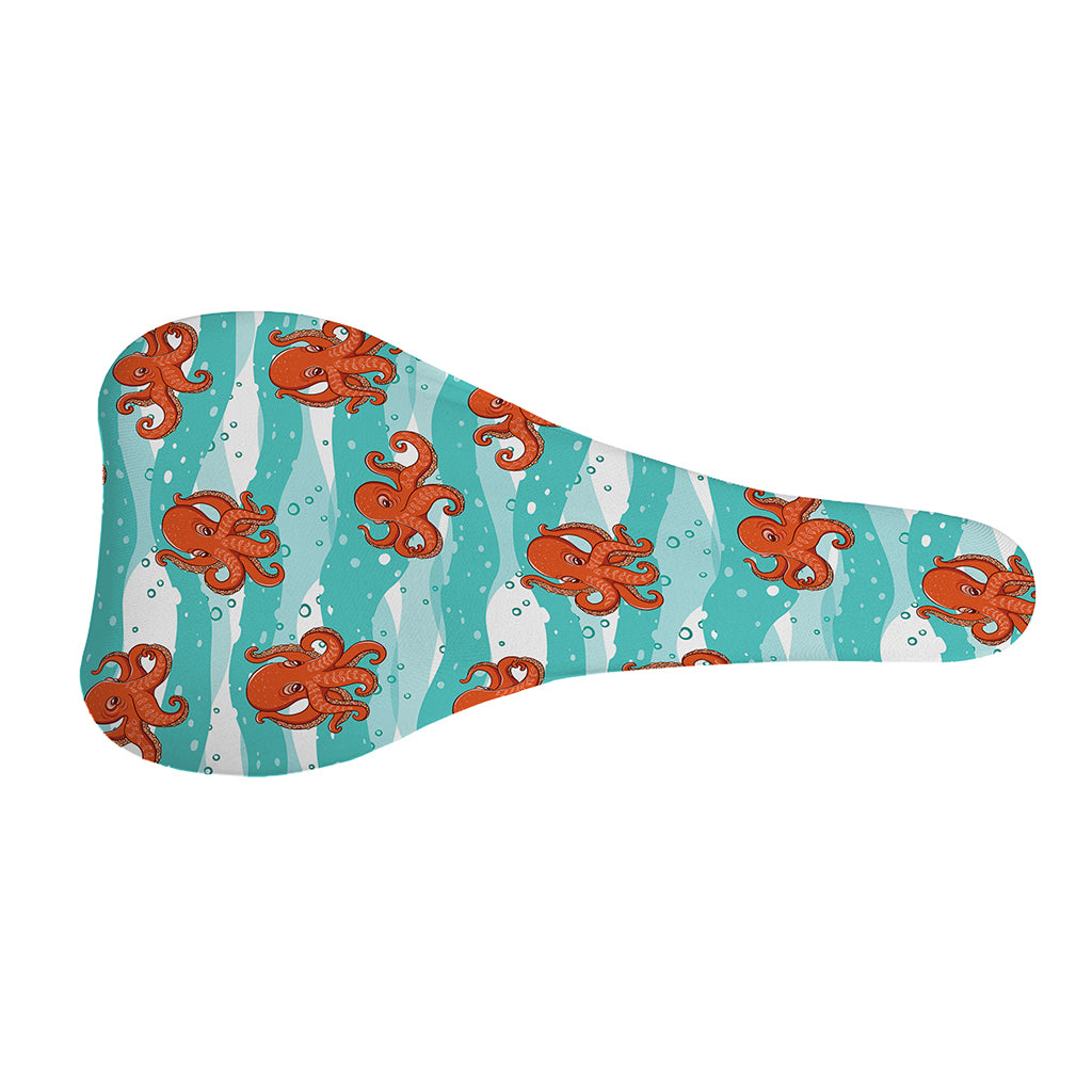 Cartoon Octopus Pattern Print Bicycle Seat Cover