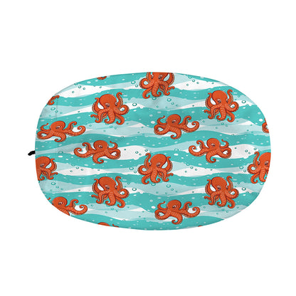 Cartoon Octopus Pattern Print Car Side Mirror Covers
