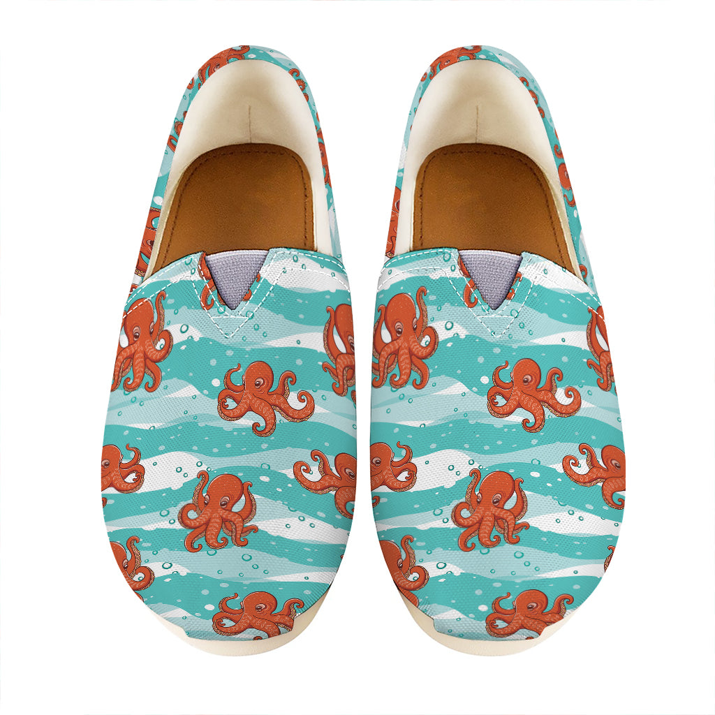 Cartoon Octopus Pattern Print Casual Shoes