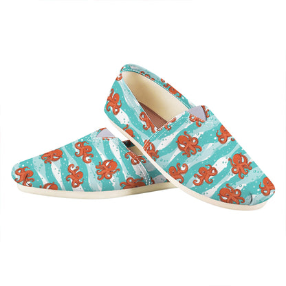 Cartoon Octopus Pattern Print Casual Shoes