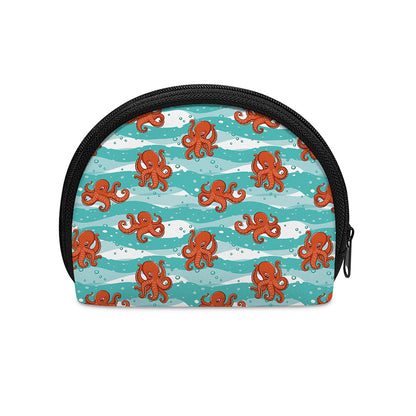 Cartoon Octopus Pattern Print Coin Purse