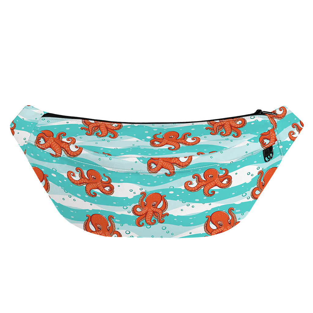 Cartoon Octopus Pattern Print Fanny Pack