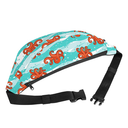 Cartoon Octopus Pattern Print Fanny Pack