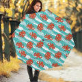 Cartoon Octopus Pattern Print Foldable Umbrella
