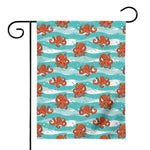 Cartoon Octopus Pattern Print House Flag