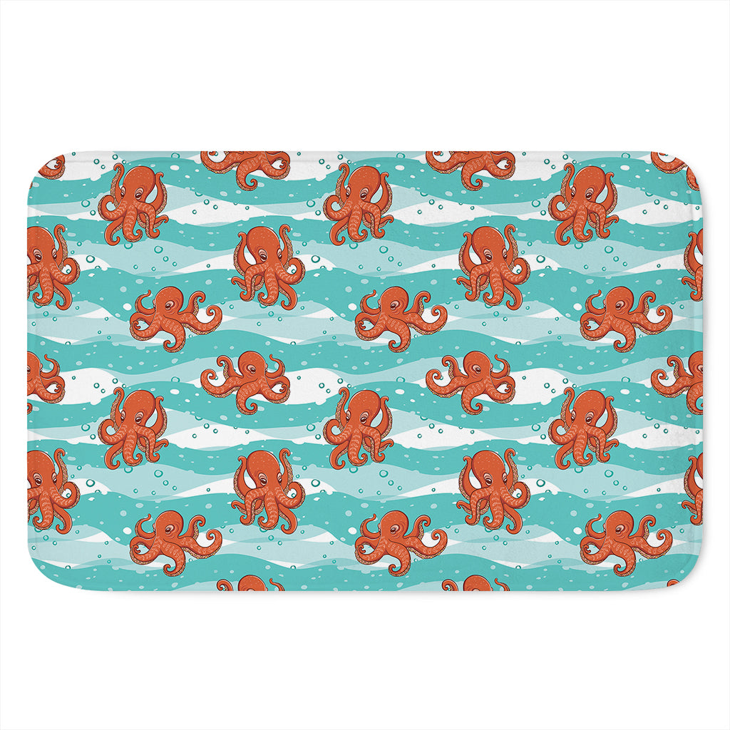 Cartoon Octopus Pattern Print Indoor Door Mat