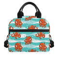 Cartoon Octopus Pattern Print Insulated Lunch Bag