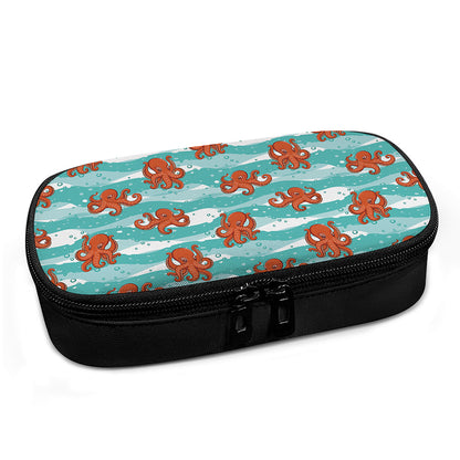 Cartoon Octopus Pattern Print Insulin Cooler Travel Case