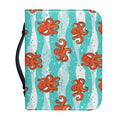 Cartoon Octopus Pattern Print Leather Bible Cover