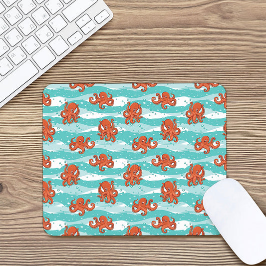 Cartoon Octopus Pattern Print Mouse Pad