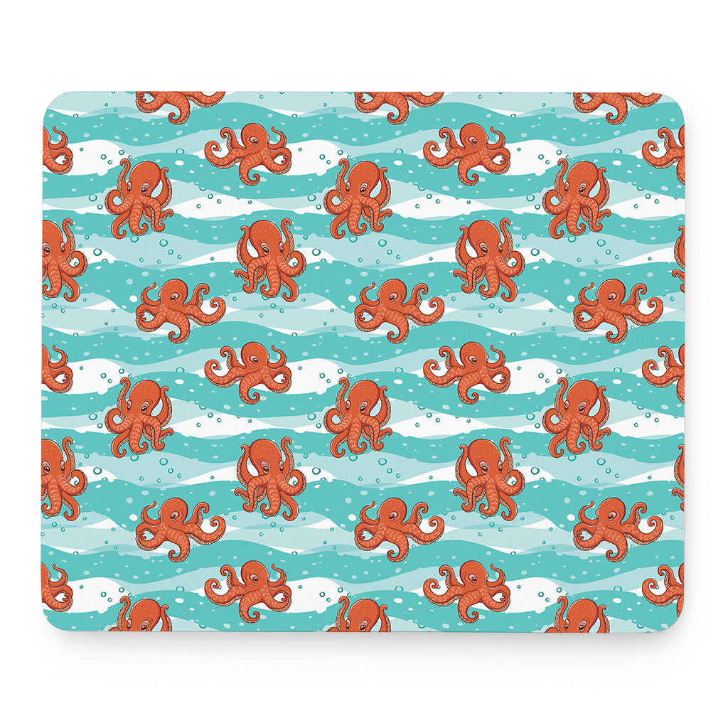 Cartoon Octopus Pattern Print Mouse Pad
