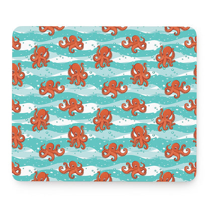 Cartoon Octopus Pattern Print Mouse Pad