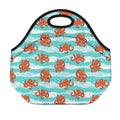 Cartoon Octopus Pattern Print Neoprene Lunch Bag