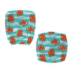 Cartoon Octopus Pattern Print Office Chair Cover
