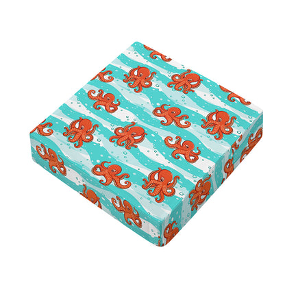 Cartoon Octopus Pattern Print Outdoor Seat Cushion Cover