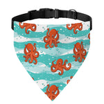 Cartoon Octopus Pattern Print Over The Collar Dog Bandana