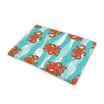 Cartoon Octopus Pattern Print Pet Cooling Mat Cover