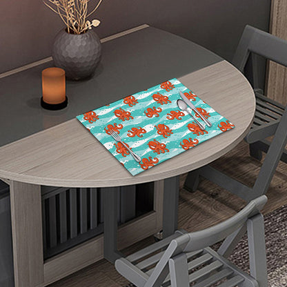Cartoon Octopus Pattern Print Placemat