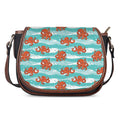 Cartoon Octopus Pattern Print Saddle Bag