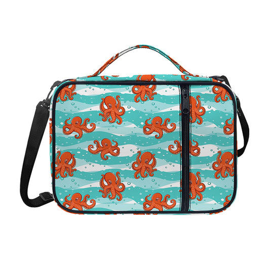 Cartoon Octopus Pattern Print Shoulder Strap Bible Bag