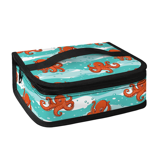 Cartoon Octopus Pattern Print Small Lunch Bag