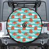 Cartoon Octopus Pattern Print Tire Cover With Camera Hole