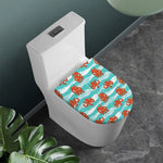 Cartoon Octopus Pattern Print Toilet Lid Cover