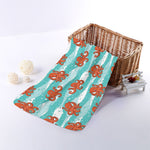 Cartoon Octopus Pattern Print Towel